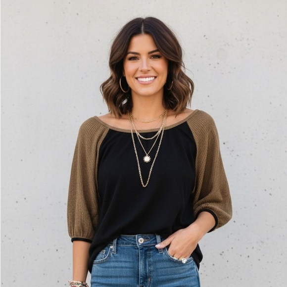 We The Free Tops - Free People womens 3/4 sleeve top size small